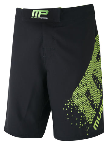 MusclePharm MMA Shorts Black - gewoben